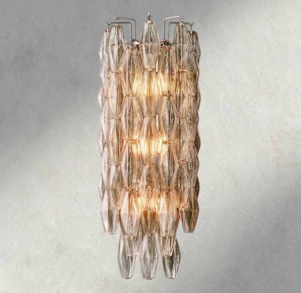 Chiaray CLEAR/ SMOKE GLASS SCONCE 19" - Zelno Lighting