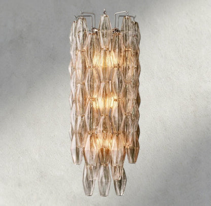 Chiaray CLEAR/ SMOKE GLASS SCONCE 19" - Zelno Lighting