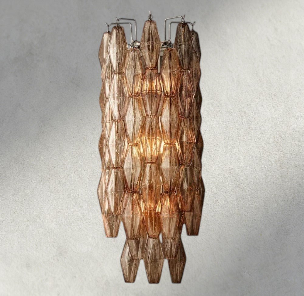 Chiaray CLEAR/ SMOKE GLASS SCONCE 19" - Zelno Lighting