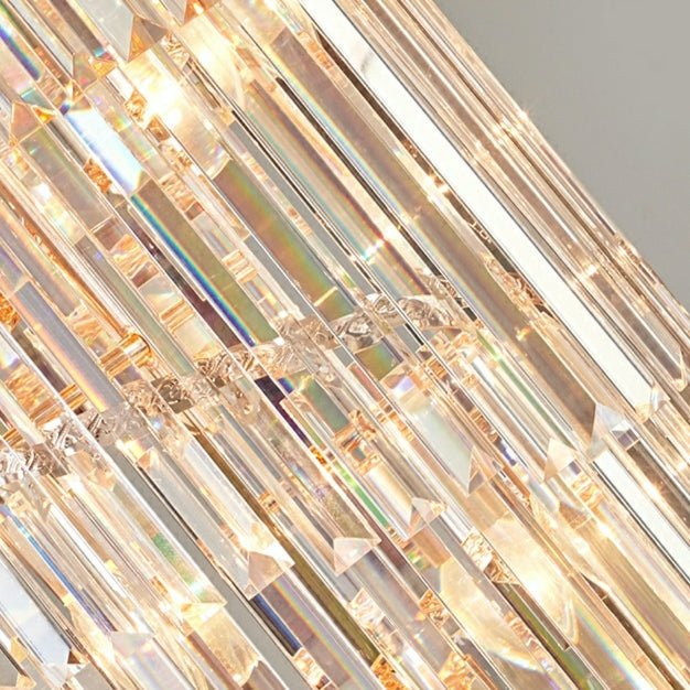 Classic Large Multi - layered Spiral Crystal Chandelier for Foyer/ Staircase - Zelno Lighting