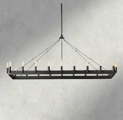 Cominv Rectangular Outdoor Chandelier 41", 54" - Zelno Lighting