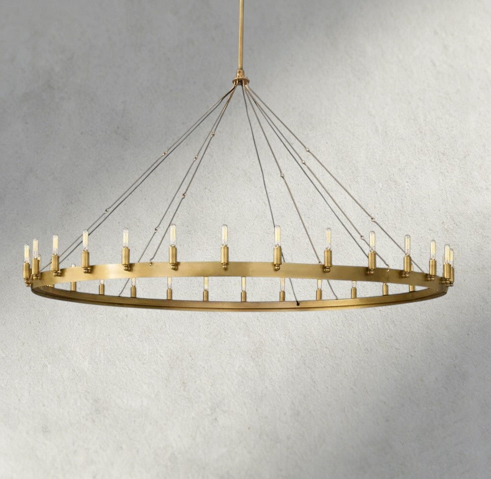 Cominv Round Outdoor Chandelier 26", 38", 50", 63", 73" - Zelno Lighting