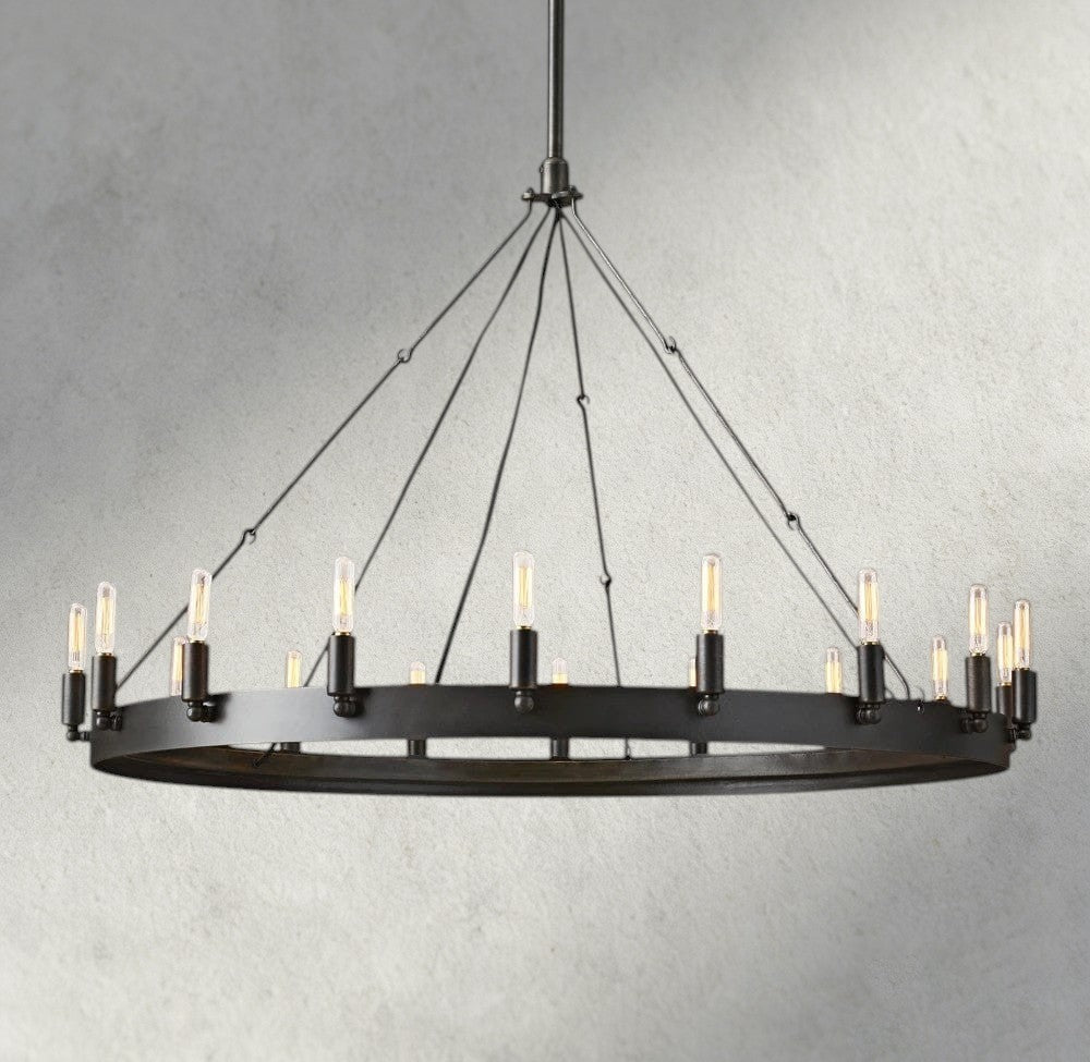 Cominv Round Outdoor Chandelier 26", 38", 50", 63", 73" - Zelno Lighting