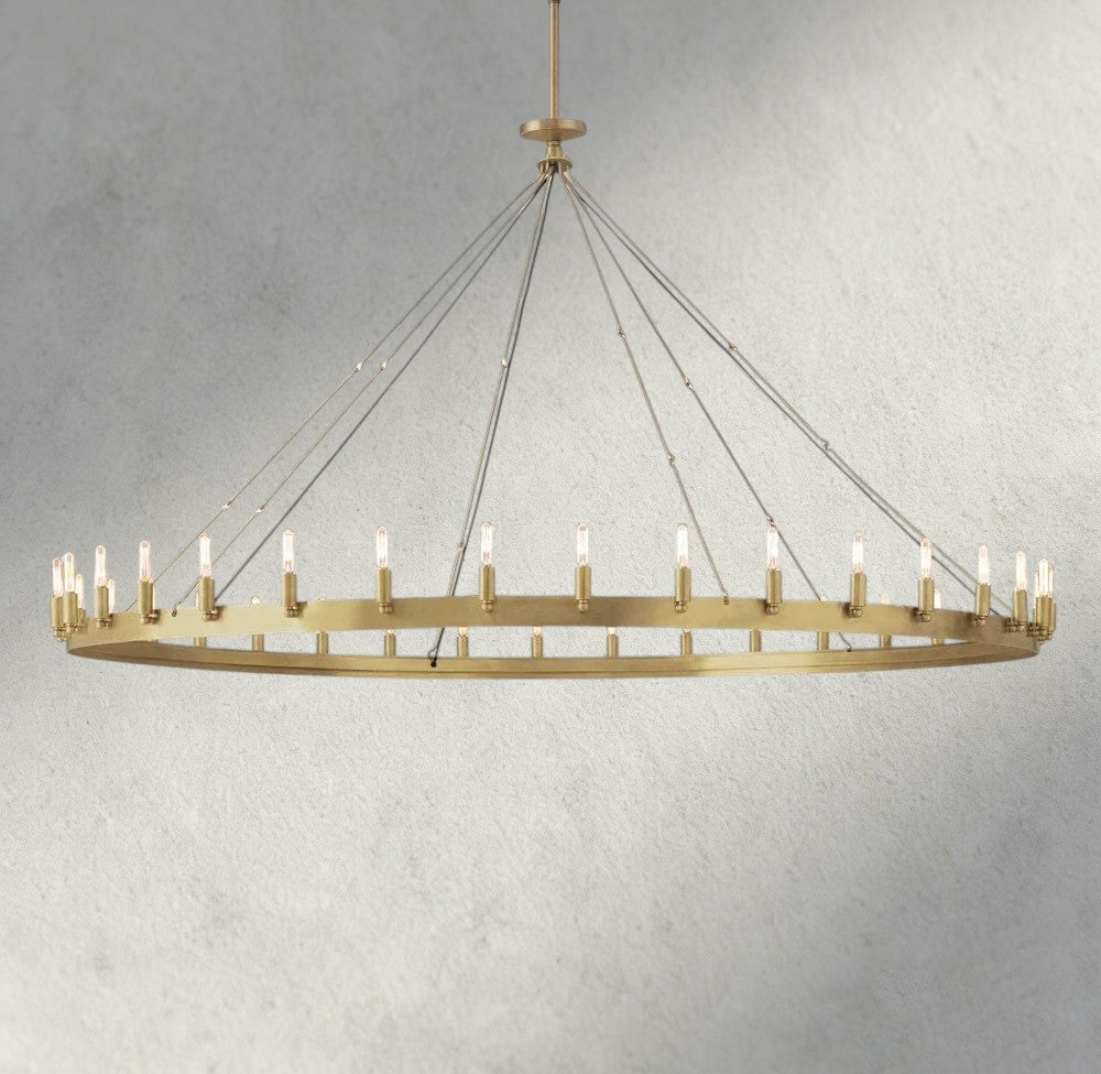 Cominv Round Outdoor Chandelier 26", 38", 50", 63", 73" - Zelno Lighting