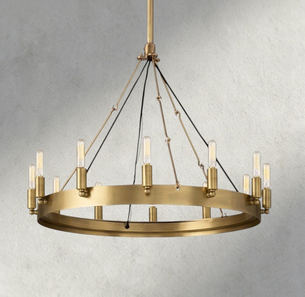 Cominv Round Outdoor Chandelier 26", 38", 50", 63", 73" - Zelno Lighting