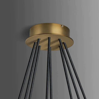 Cono Crystal Round Chandelier 60" - Zelno Lighting