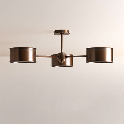 Daphna 3 - Light Metal Semi - Flush Mount - Zelno Lighting