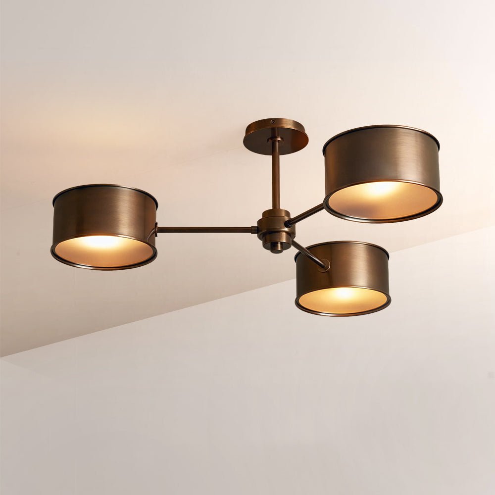 Daphna 3 - Light Metal Semi - Flush Mount - Zelno Lighting