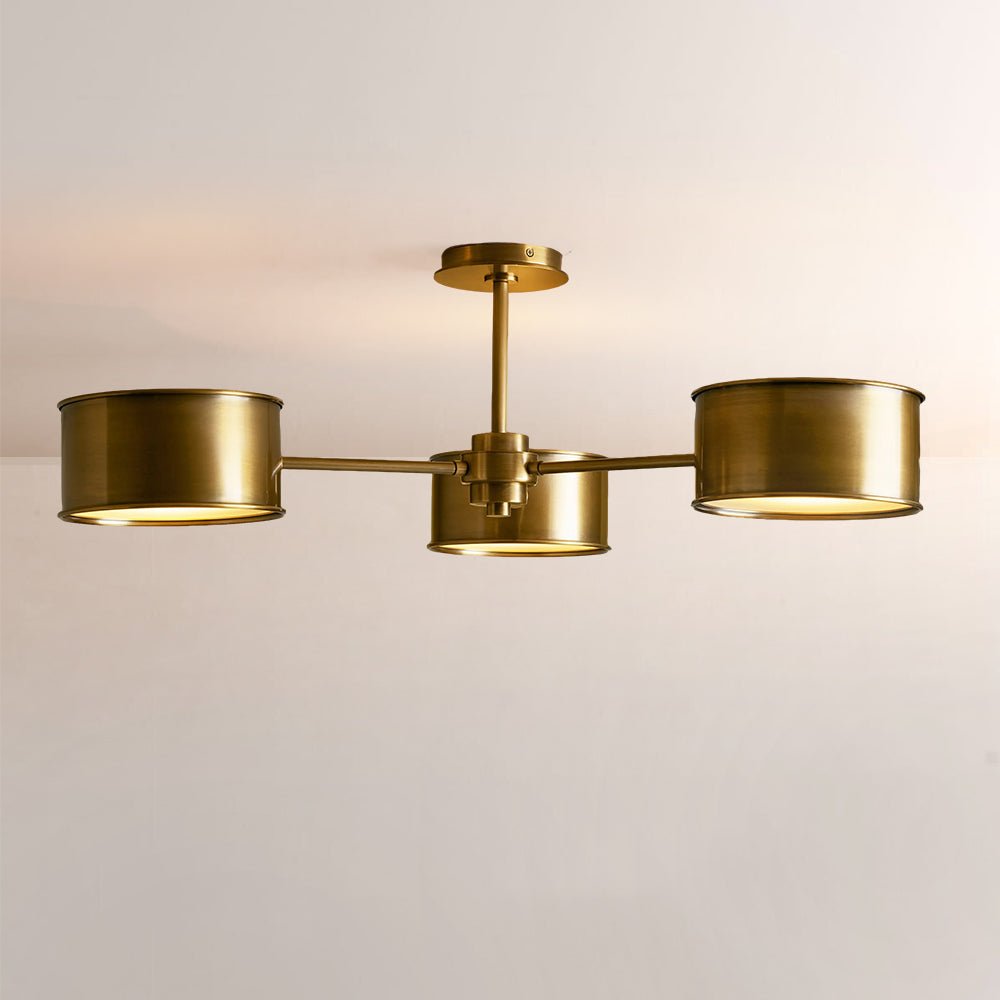 Daphna 3 - Light Metal Semi - Flush Mount - Zelno Lighting