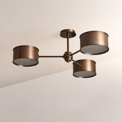 Daphna 3 - Light Metal Semi - Flush Mount - Zelno Lighting