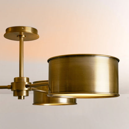 Daphna 3 - Light Metal Semi - Flush Mount - Zelno Lighting