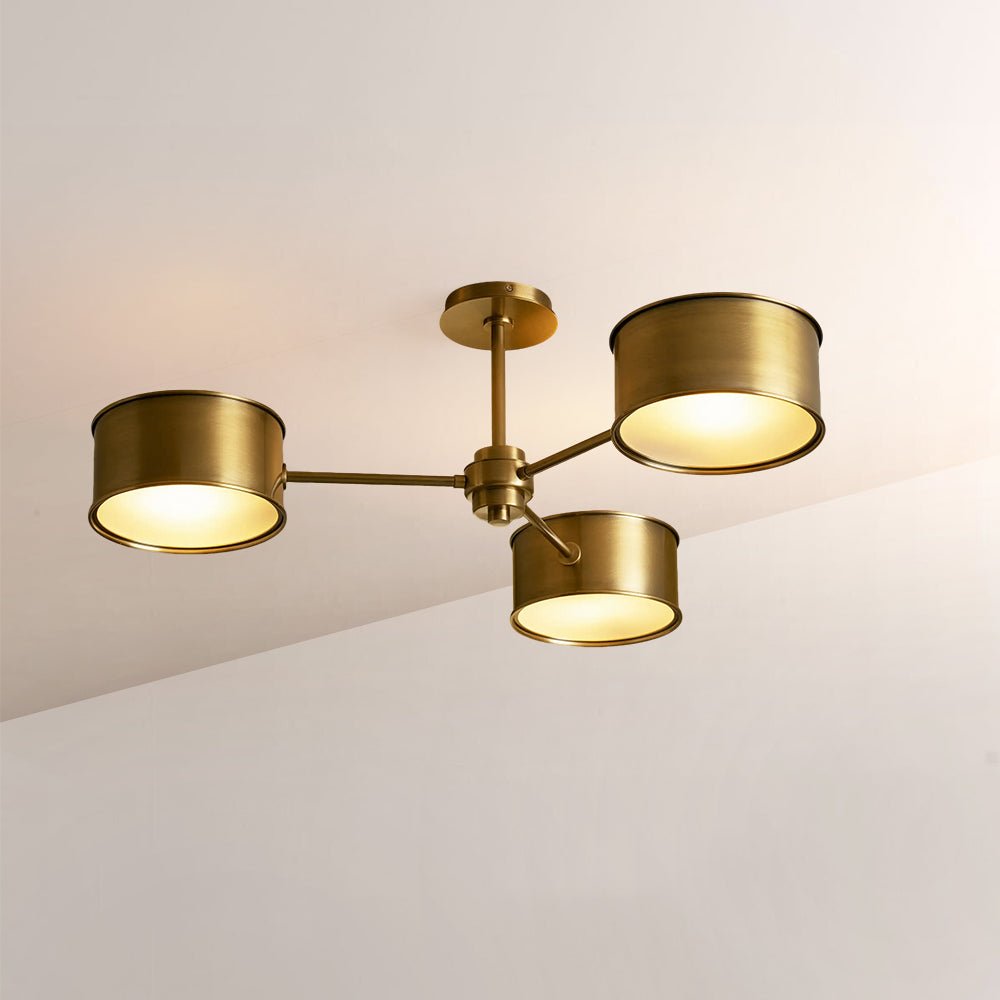 Daphna 3 - Light Metal Semi - Flush Mount - Zelno Lighting
