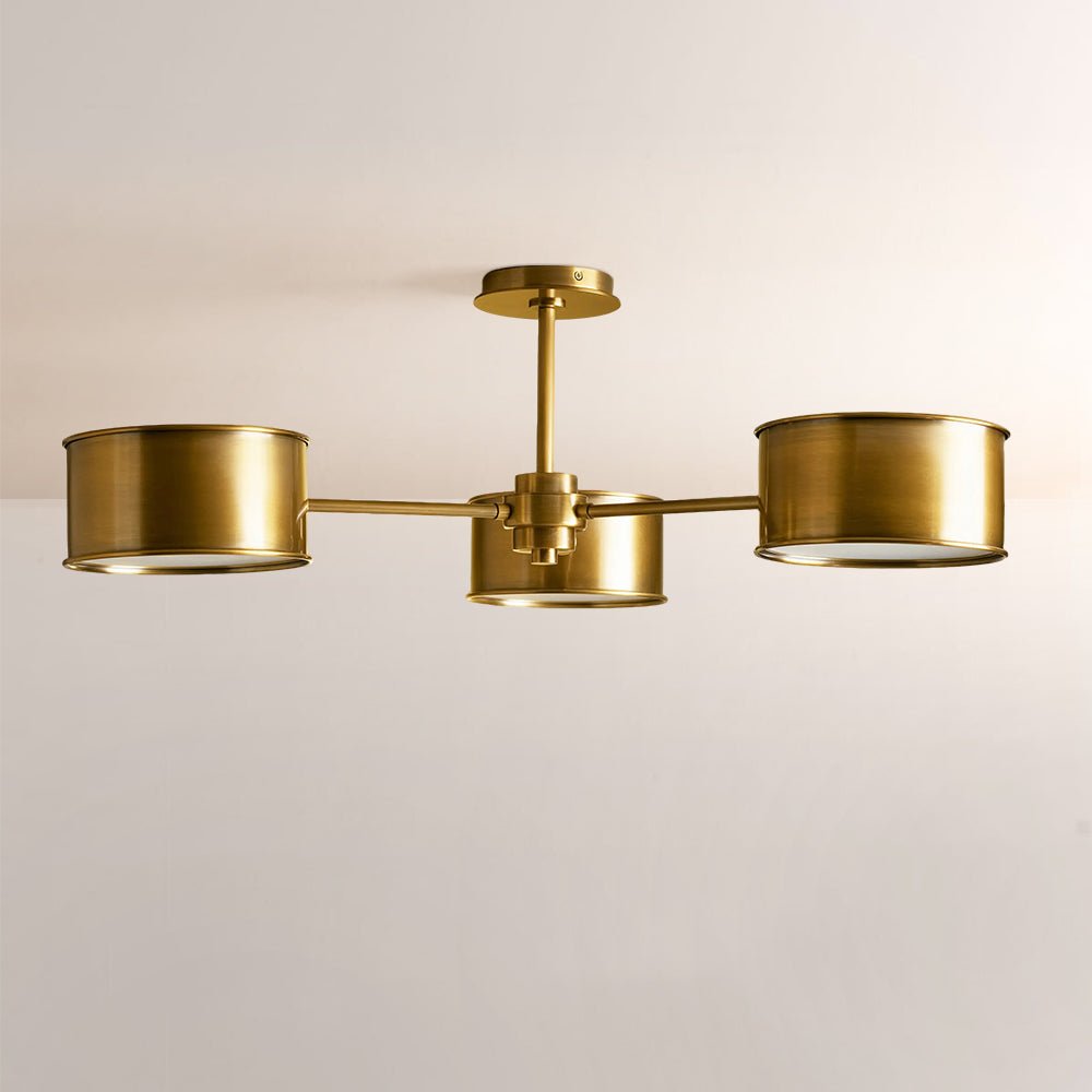 Daphna 3 - Light Metal Semi - Flush Mount - Zelno Lighting