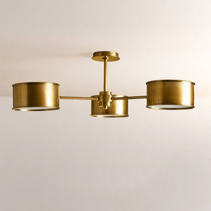Daphna 3 - Light Metal Semi - Flush Mount - Zelno Lighting
