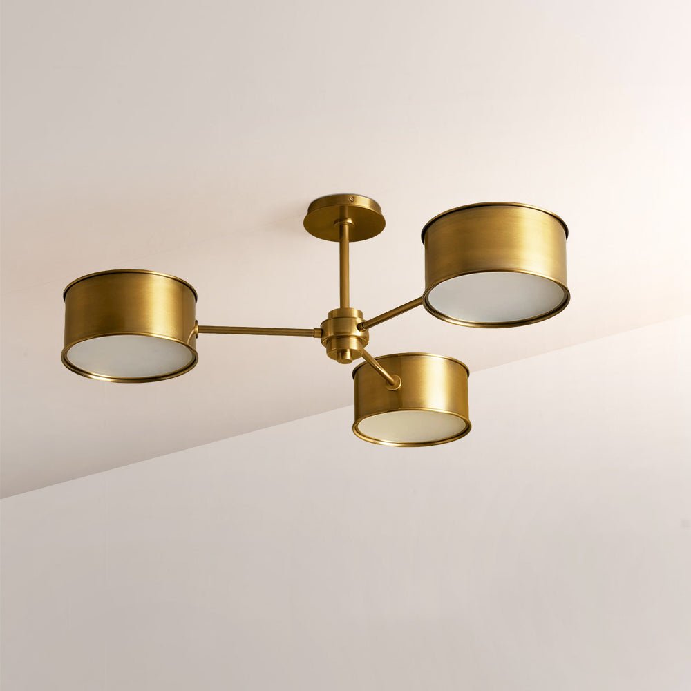 Daphna 3 - Light Metal Semi - Flush Mount - Zelno Lighting