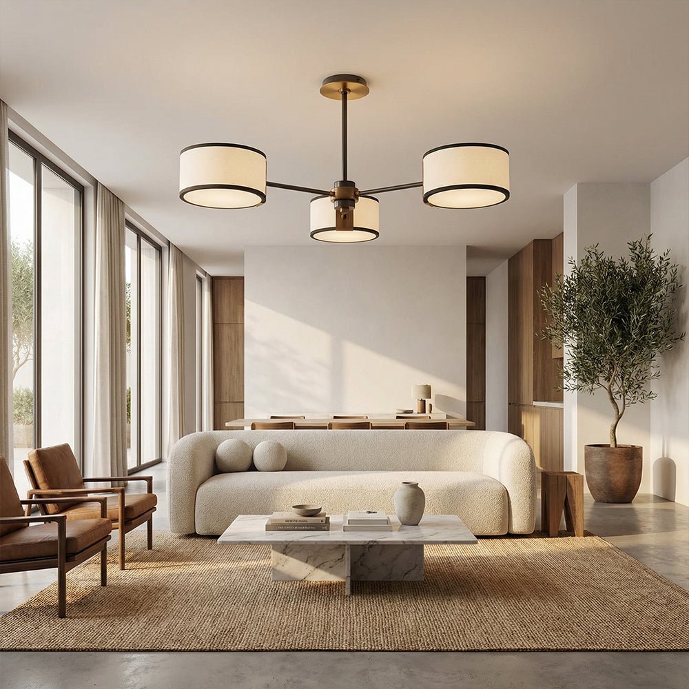 Daphna 3 - Light Semi - Flush Mount - Zelno Lighting