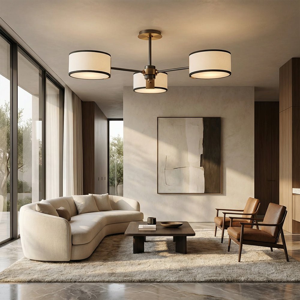 Daphna 3 - Light Semi - Flush Mount - Zelno Lighting