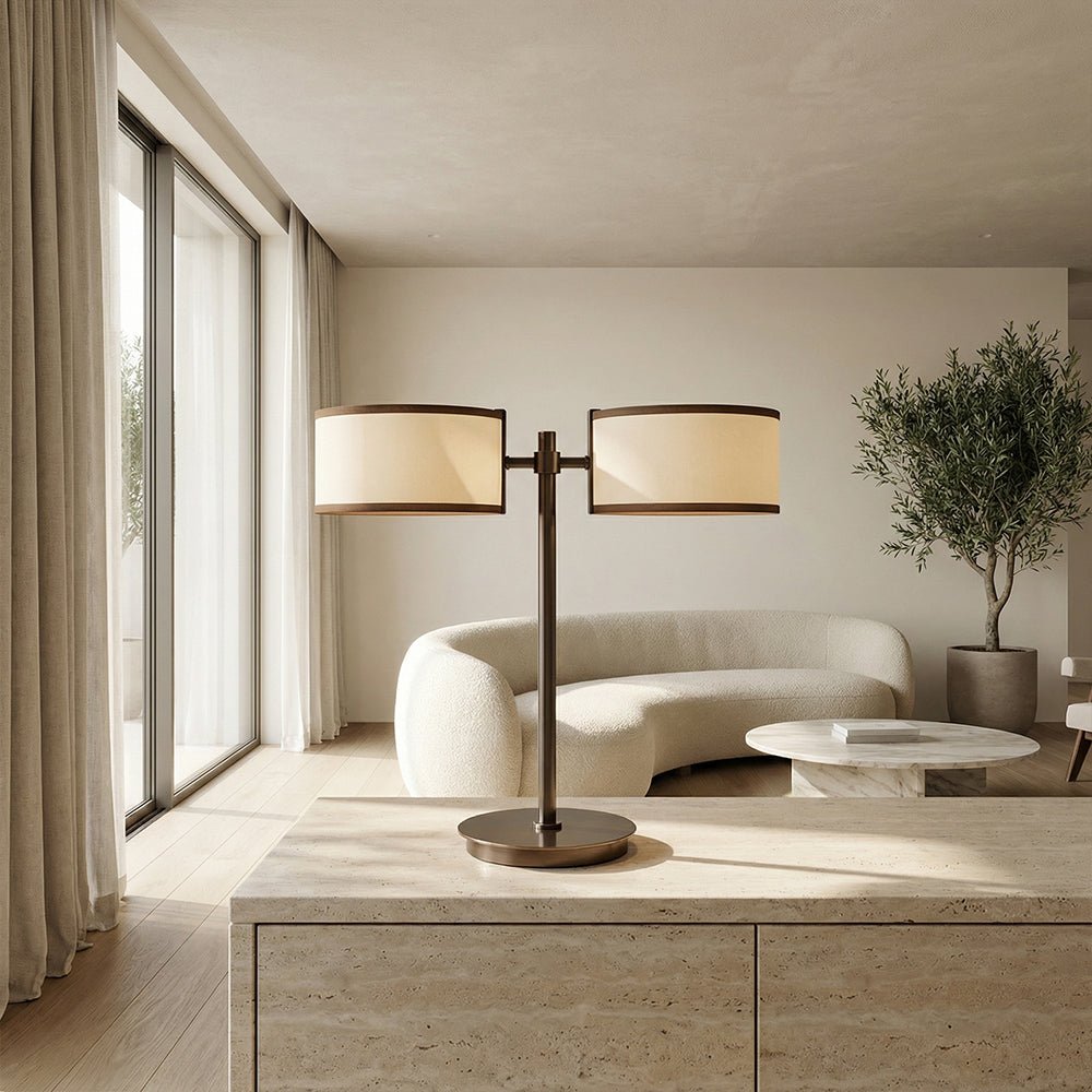 Daphna Dual - Shade Table Lamp - Zelno Lighting