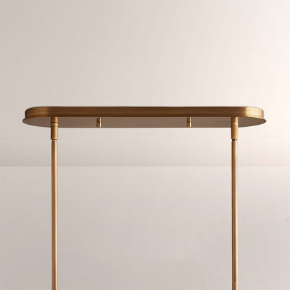 Daphna Linear Metal Drum Chandelier - Zelno Lighting
