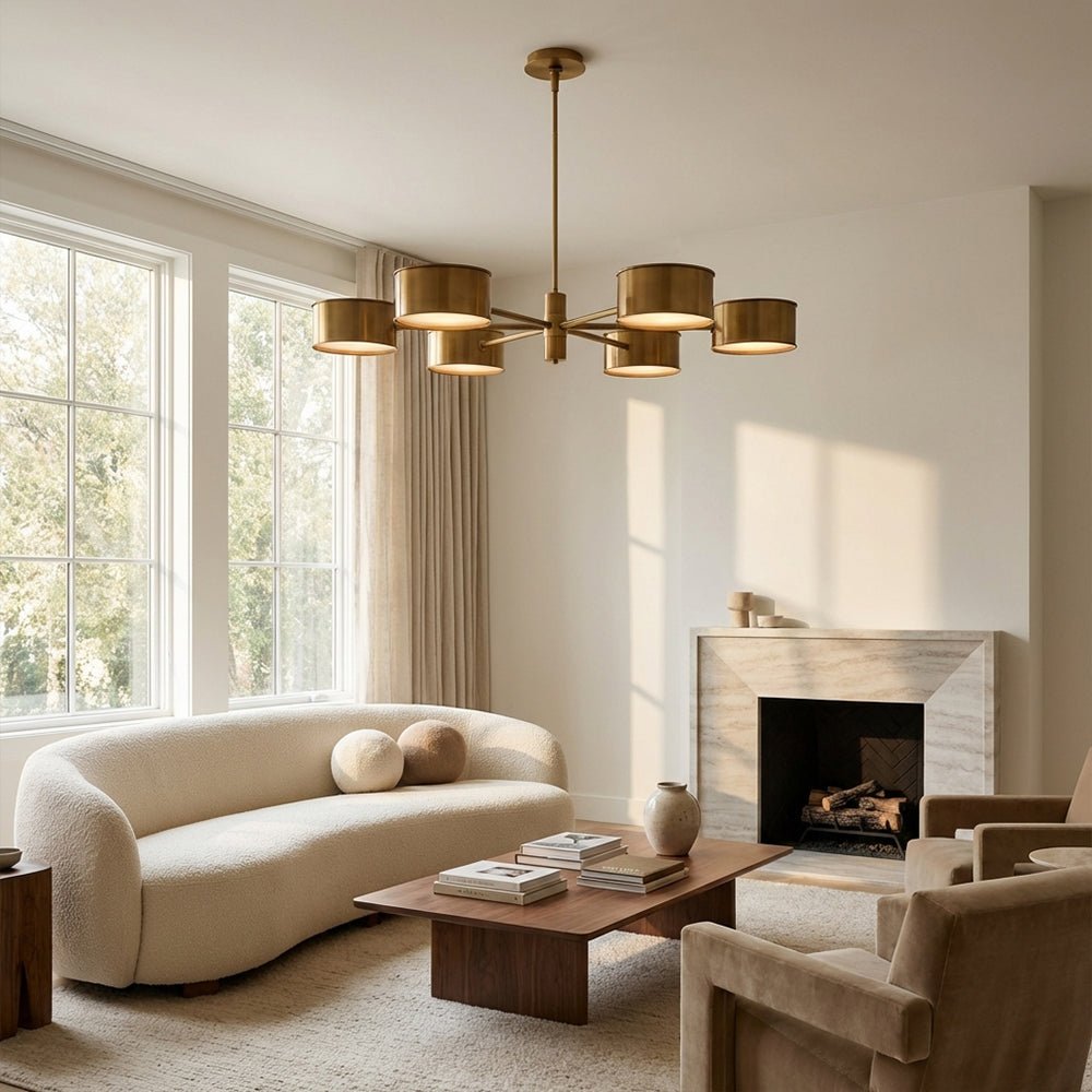 Daphna Metal Round Chandelier - Zelno Lighting