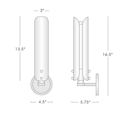 Debora Wall Sconce 16.5" H - Zelno Lighting