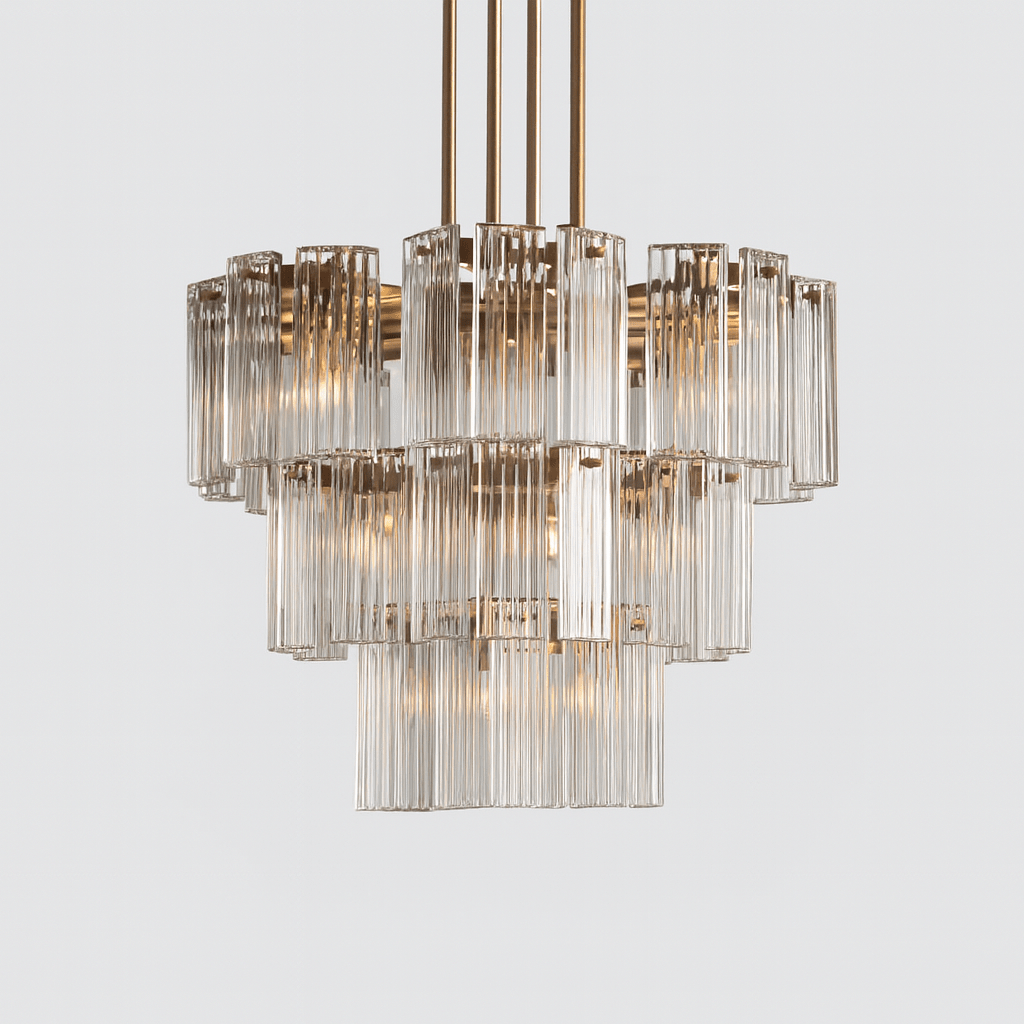 Delsie Round Chandelier 38''48''60'' - Zelno Lighting