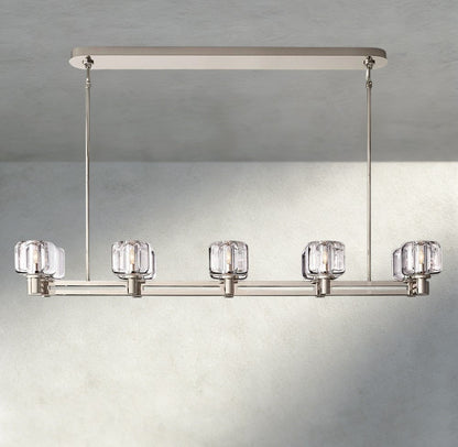Demaret double Linear chandelier 54", 72" - Zelno Lighting