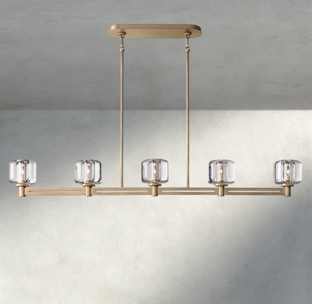Demaret Linear Chandelier 54", 72" - Zelno Lighting