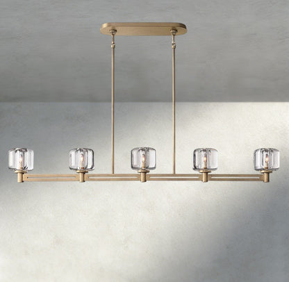 Demaret Linear Chandelier 54", 72" - Zelno Lighting