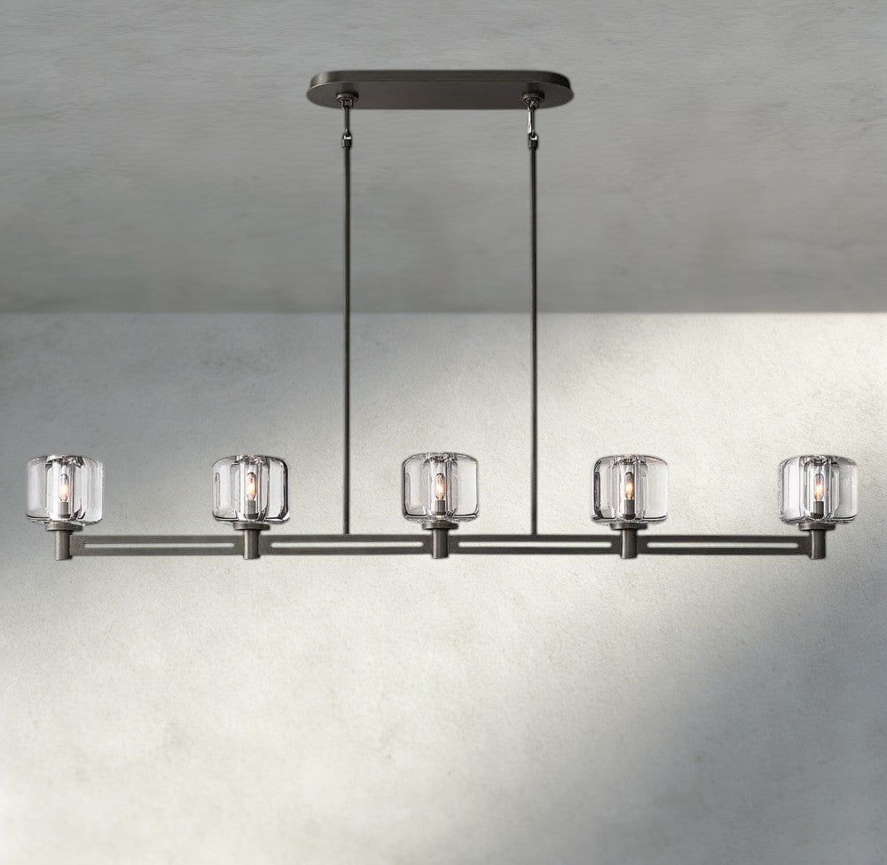 Demaret Linear Chandelier 54", 72" - Zelno Lighting