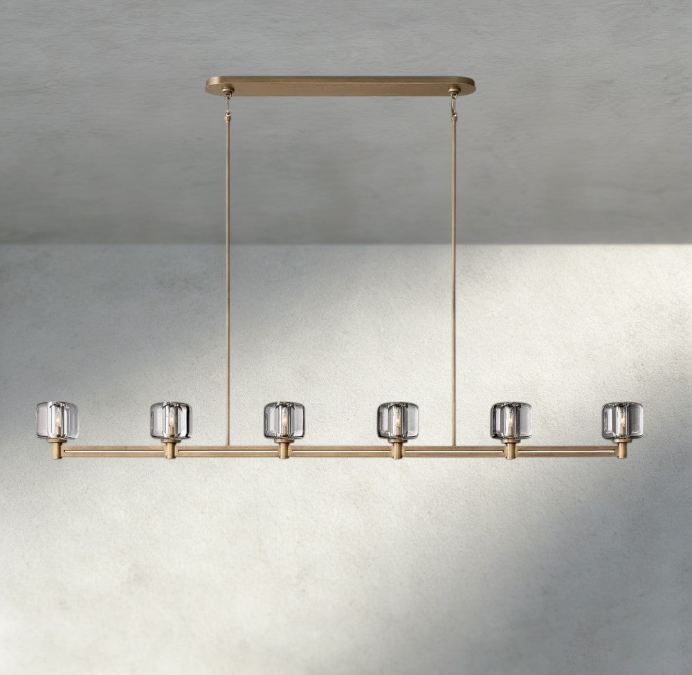 Demaret Linear Chandelier 54", 72" - Zelno Lighting