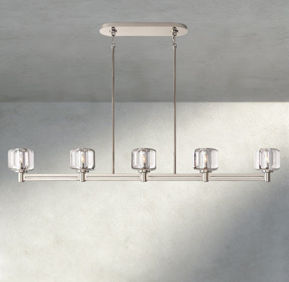 Demaret Linear Chandelier 54", 72" - Zelno Lighting
