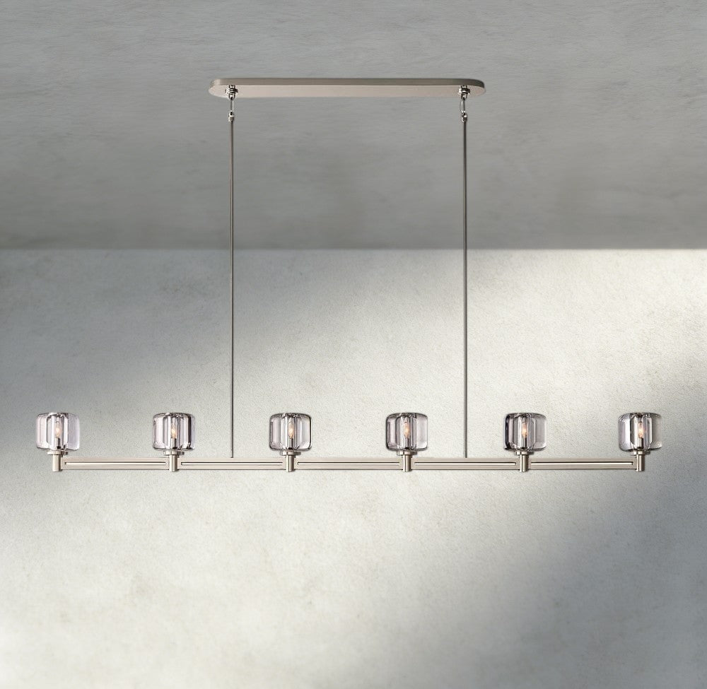 Demaret Linear Chandelier 54", 72" - Zelno Lighting