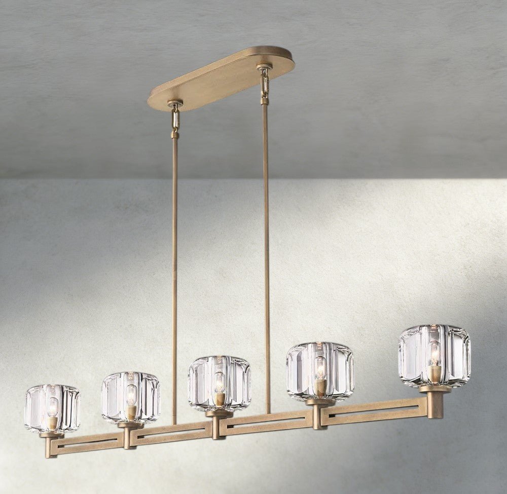 Demaret Linear Chandelier 54", 72" - Zelno Lighting