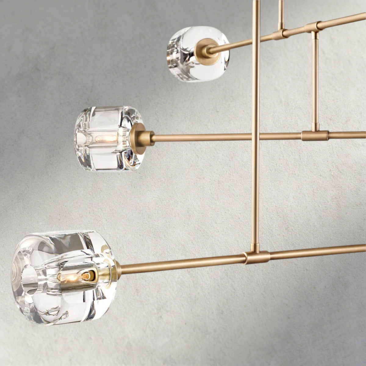 Demaret Mobile Round Chandelier 48", 62" - Zelno Lighting