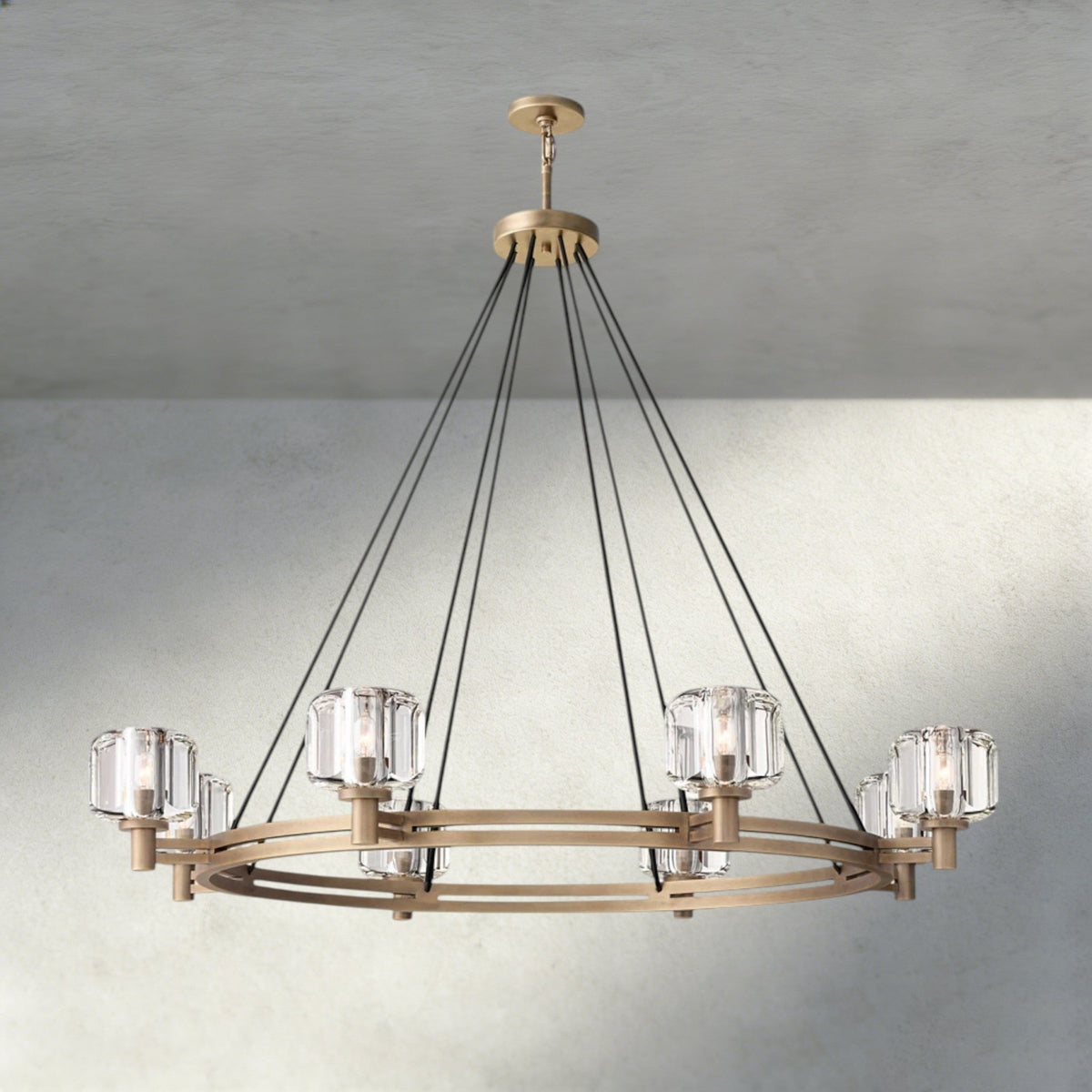 Demaret Round Chandelier 36", 48", 60" - Zelno Lighting