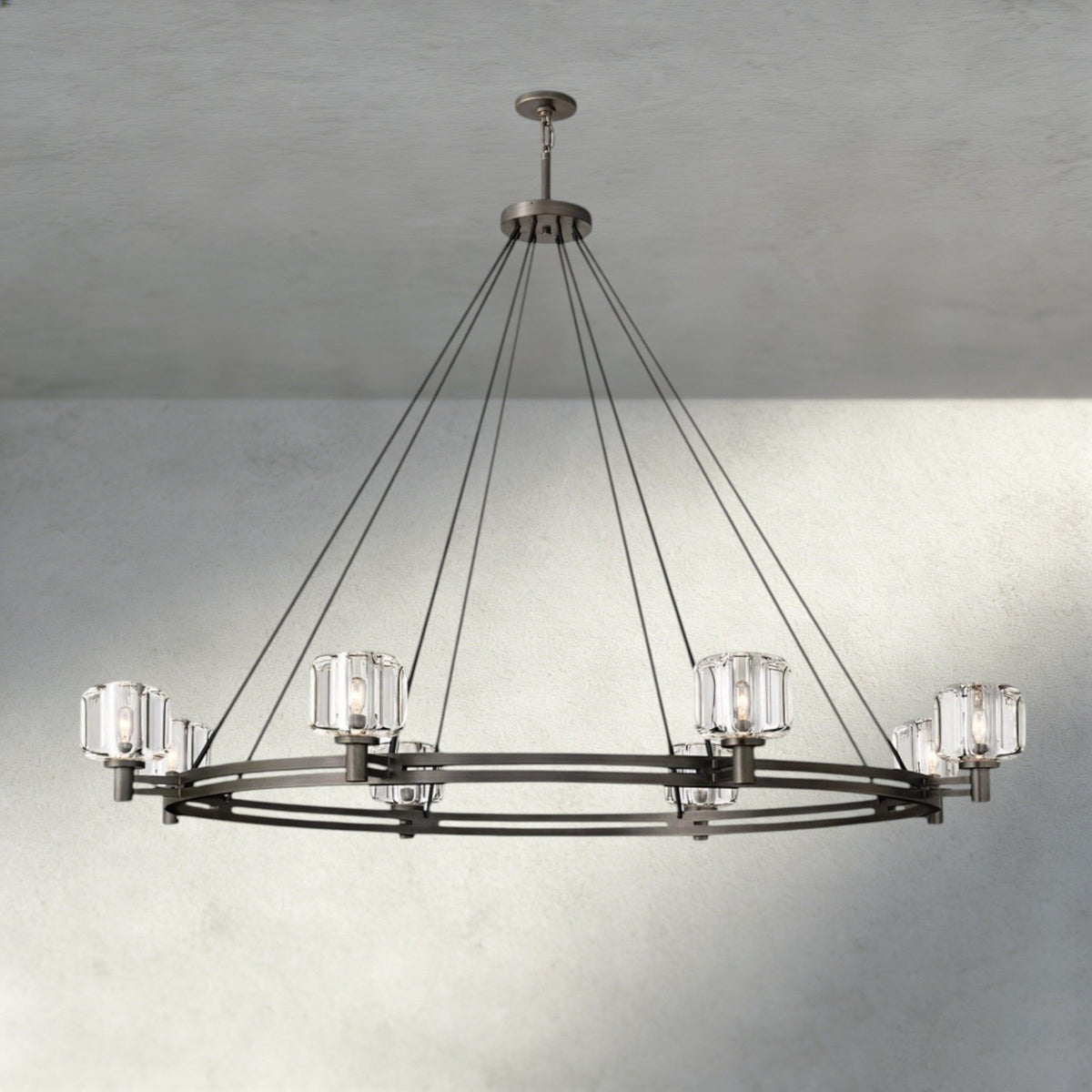 Demaret Round Chandelier 36", 48", 60" - Zelno Lighting