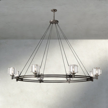 Demaret Round Chandelier 36", 48", 60" - Zelno Lighting