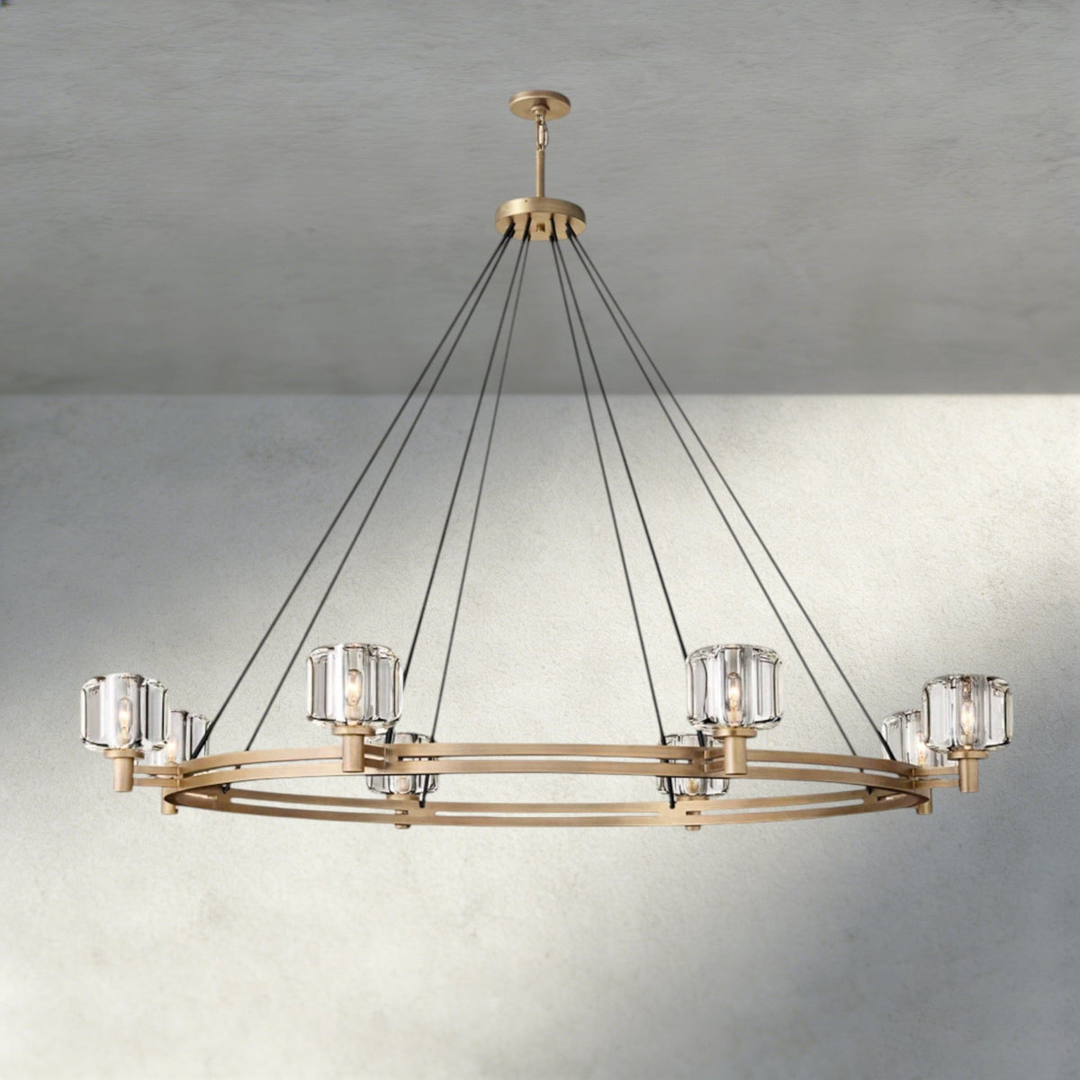 Demaret Round Chandelier 36", 48", 60" - Zelno Lighting
