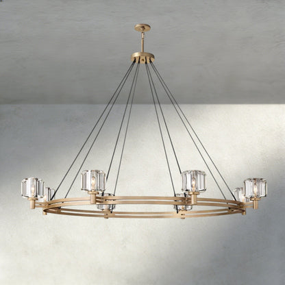 Demaret Round Chandelier 36", 48", 60" - Zelno Lighting