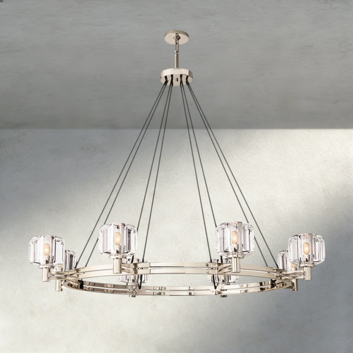Demaret Round Chandelier 36", 48", 60" - Zelno Lighting