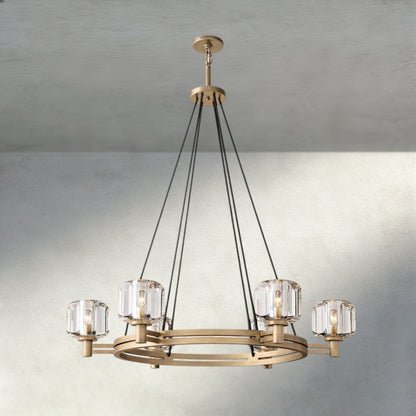 Demaret Round Chandelier 36", 48", 60" - Zelno Lighting