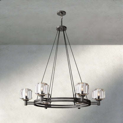 Demaret Round Chandelier 36", 48", 60" - Zelno Lighting