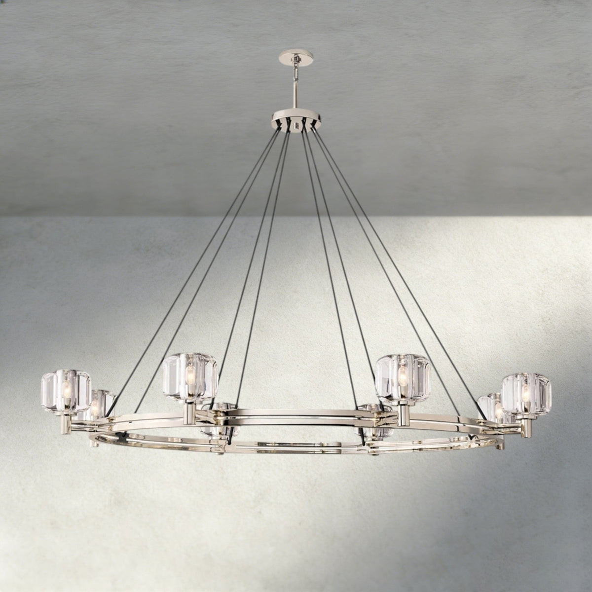 Demaret Round Chandelier 36", 48", 60" - Zelno Lighting