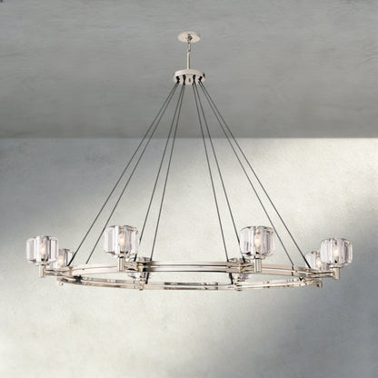 Demaret Round Chandelier 36", 48", 60" - Zelno Lighting