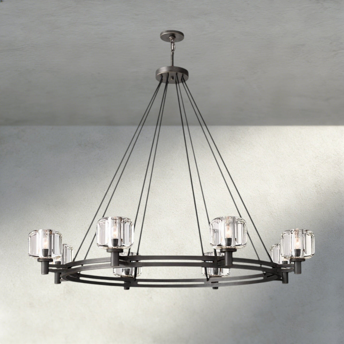 Demaret Round Chandelier 36", 48", 60" - Zelno Lighting