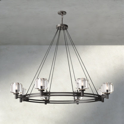 Demaret Round Chandelier 36", 48", 60" - Zelno Lighting