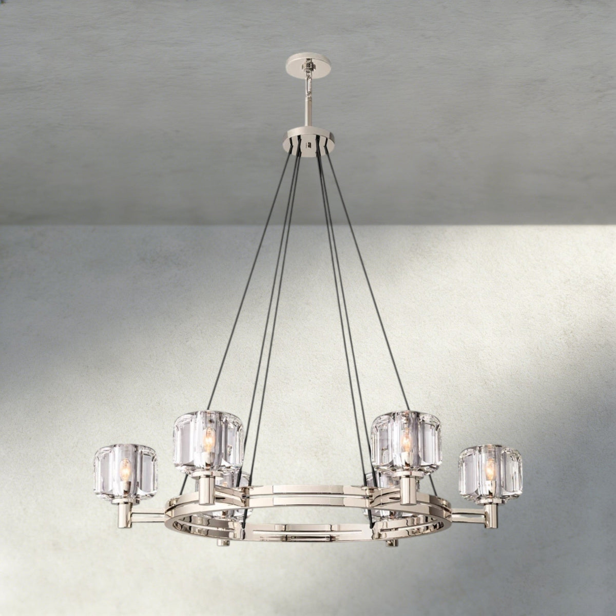 Demaret Round Chandelier 36", 48", 60" - Zelno Lighting