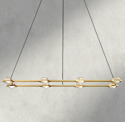 Ecletant Rectangular Chandelier 54", 72" - Zelno Lighting