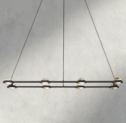 Ecletant Rectangular Chandelier 54", 72" - Zelno Lighting